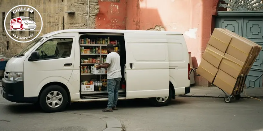 Hire 1 to 3 ton chiller van for rent in dubai